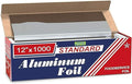 Urban Box Co. 12"x1000' Standard Aluminum Foil Roll Commercial-Grade Silver Wrap by UrbanBoxCo