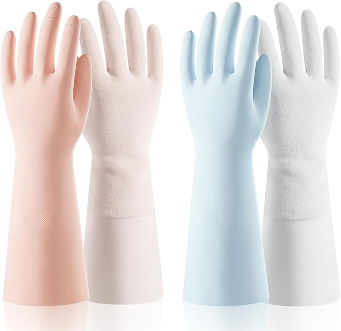 ThxToms 2 Pair Nitrile Dishwashing Cleaning Gloves, by ThxToms