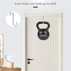 FYY Over The Door Hooks, 4 Pack Door Hangers Hooks - Image 4