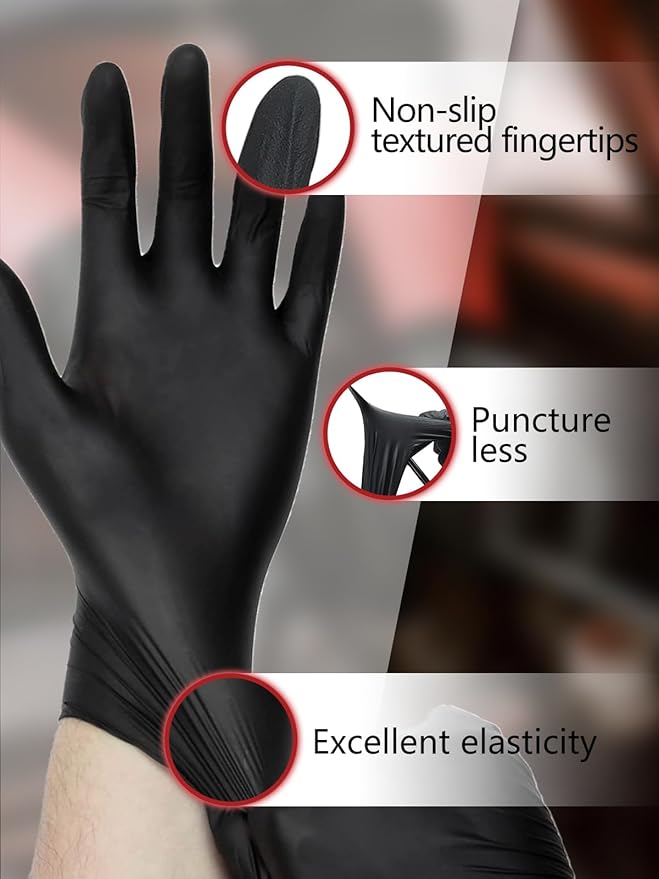 PROMEDIX P Nitrile Disposable Gloves, 4mil-100 Count, Gloves Disposable Latex - Image 2