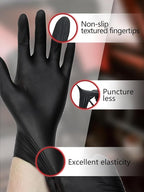 PROMEDIX P Nitrile Disposable Gloves, 4mil-100 Count, Gloves Disposable Latex - Image 2