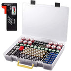 Battery Organizer Storage Holder- Batteries Case Containers Box by ALKOO