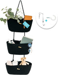 OrganiHaus Black Hanging Wall Baskets by OrganiHaus