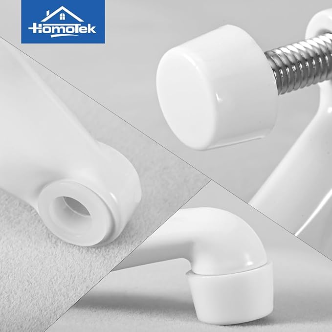 HOMOTEK 4 Pack Hinge Pin Door Stoppers, Hing Door Stops, Adjustable Deluxe - Image 4