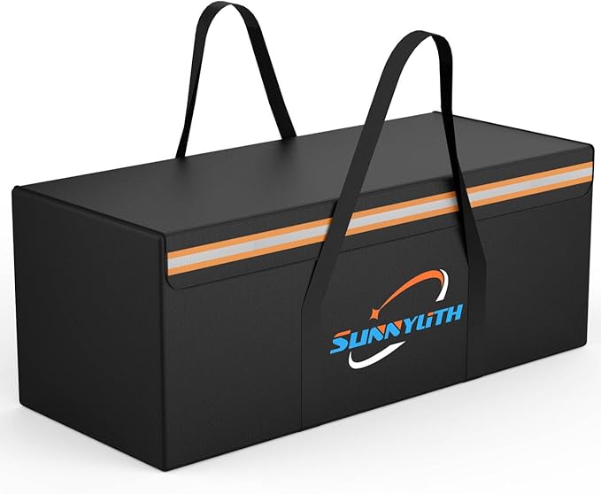 12V 200Ah LiFePO4 Lithium Battery Fireproof Safe Bag, Large Capacity by SunnyLith