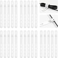 25Pack Silicone Cable Ties, Reusable Cord Organizer by TIKIWIK