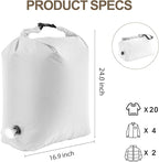 Travel Laundry Bag, Vacuum Compression Dirty Clothes Travel Bag Waterproof Wet - Image 2