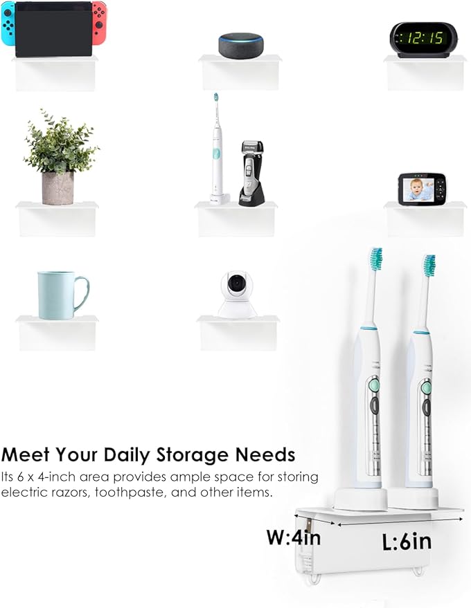 Acrylic Electric Toothbrush Holder - Image 7