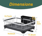 LIYI Dish Rack for Kitchen Counter, Stainless Steel Drying Rack, 304 Stainless - Image 7