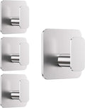 Silver Hooks for Hanging Heavy Duty, Adhesive Hooks for Shower, Waterproof & by Aikzik