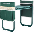 FEED GARDEN Garden Kneeler and Seat, Upgraded Foldable Gardening Stool with 10.23" Wide Kneeling Pad, Heavy Duty Gardening Bench Chair with 2 Tool Pouches, Gardening Gifts for Seniors Mom Women Men by FEEDGARDEN