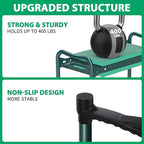 TomCare Garden Kneeler and Seat 10.64” Wider Larger Soft Kneeling Pad Garden Bench with 2 Large Tool Pouches Heavy Duty Garden Stool Foldable Tools Gardening Gifts for Women Men Gardeners - Image 3