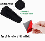 Door Stop, Door Stopper, Doorstopper, 4 Pack Rubber Door Stopper, Sturdy Non - Image 3