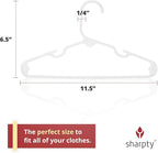 Sharpty Kids Plastic Hangers, Children's Hangers - Image 3
