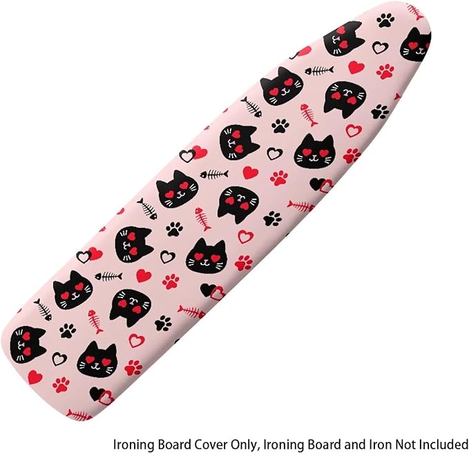 Cat Design Ironing Board Cover and Pad, Standard Size 16x55 inche Thick Padding - Image 6