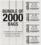 Aluf Plastics High Density Trash Bags, 33 Gallon, 11 Micron, - Image 2