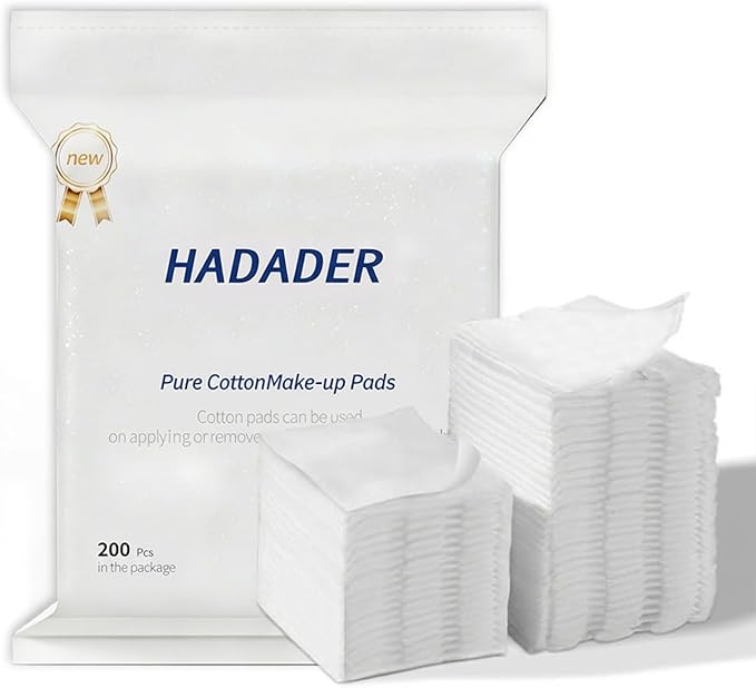 Cotton Pads - Includes 200 Squares - by HADADER