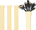 JOTO 4 Pack Cable Management Sleeve, 19-20 Inches Cord Organizer System by JOTO