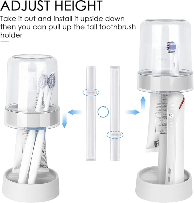 Covered Toothbrush Holder with Cup - Image 5
