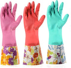 Dishwashing Rubber Gloves 3 Pairs, Aixingyun Non-Slip Household Laundry Kitchen by Aixingyun