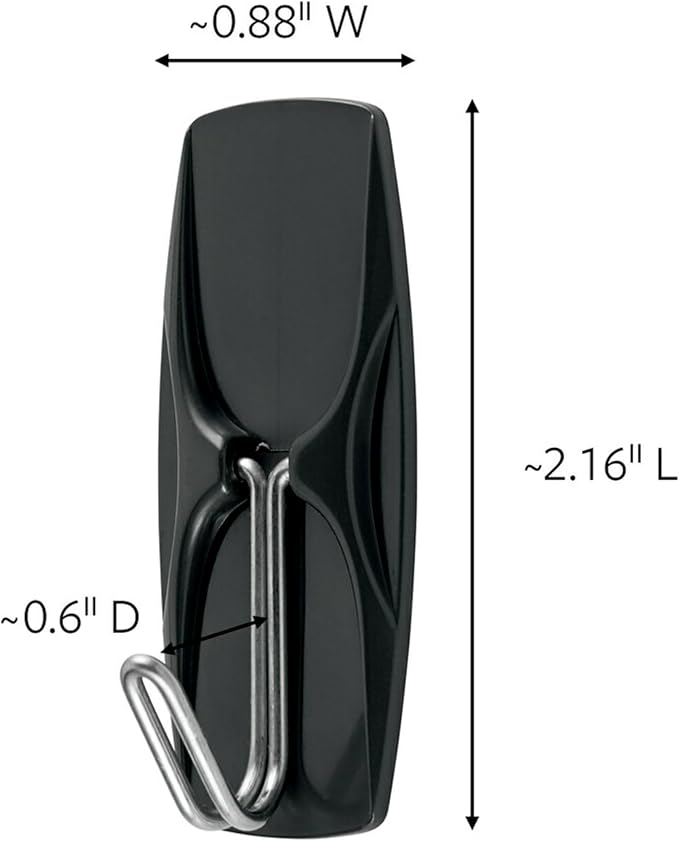 Command Outdoor Medium Black Wire Toggle Hooks, 2 Hooks and 3 Strips, - Image 2