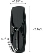 Command Outdoor Medium Black Wire Toggle Hooks, 2 Hooks and 3 Strips, - Image 2