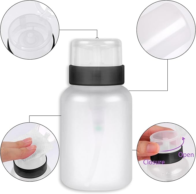 400pcs Lint Free Nail Wipes, 1 Pull-Off Pump-Style Bottle Suitable - Image 4