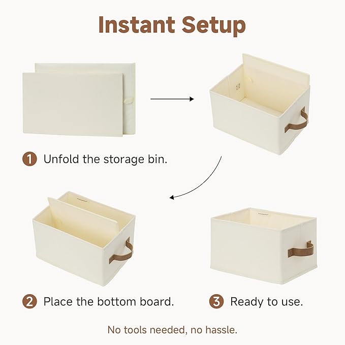 StorageWorks Closet Organizer Storage Baskets, Storage Bins - Image 8