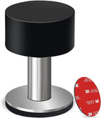 Door Stoppers with Extra Stickers, Self-Adhesive Door Stop with Black Rubber & by THYBDB