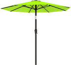 AreShark 9 FT Patio Umbrella for Outdoor, Outdoor Umbrella with Push Button Tilt and Crank, Outdoor Patio Umbrellas with 8 Sturdy Ribs for Market, Garden, Deck, Backyard, Pool (Apple Green) by Unknown