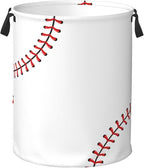 Baseball Texture Laundry Hamper Bag by Unknown