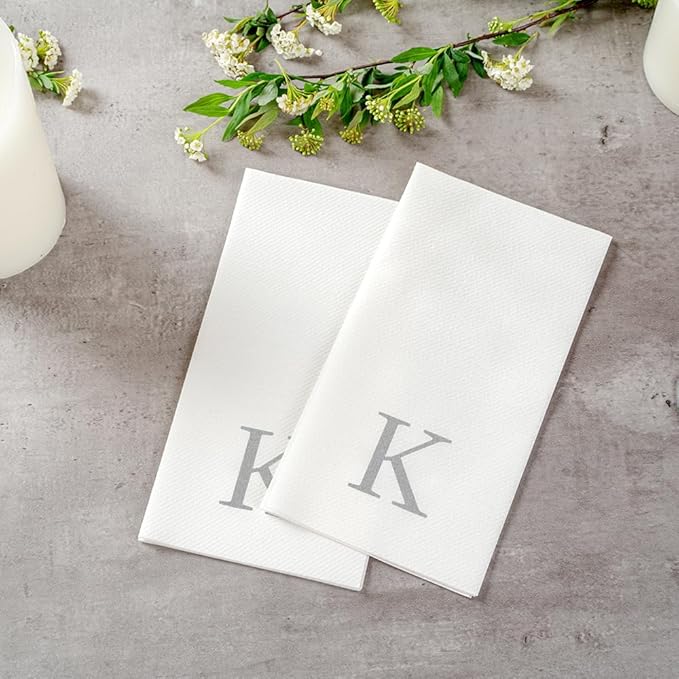 Luxenap 15.8 X 7.9 Inch Linen-Feel Guest Towels, 2000 Lettered Hand Towels - Image 6