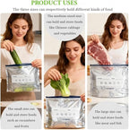 Reusable Aluminum Foil Sealable Storage Bags, 2026 New Resealable Vacuum Zipper - Image 6
