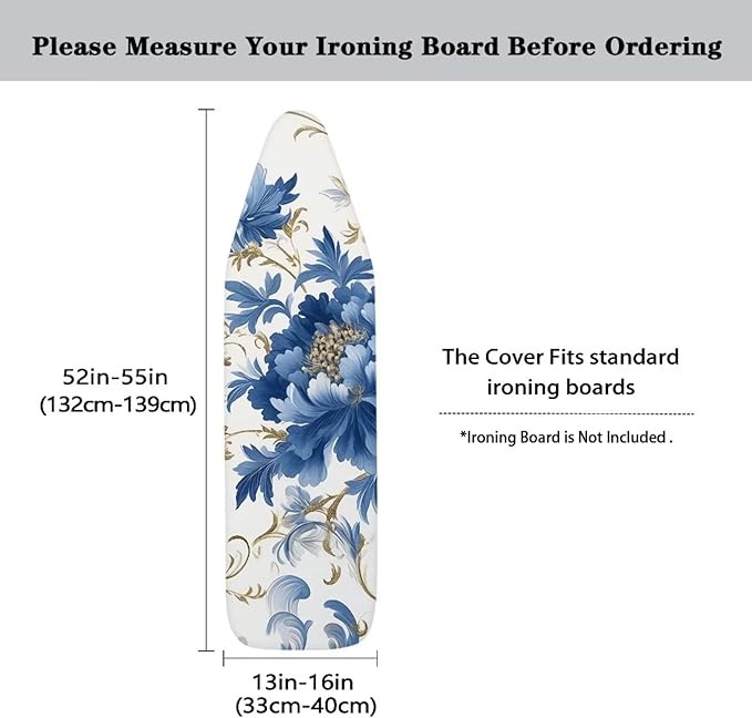 Ironing Board Cover Full Size, Retro Flower Ironing Cushion - Image 5