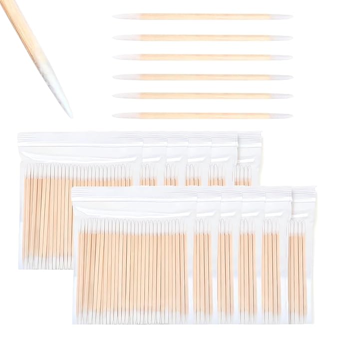 1200PCS Pointed Tip Cotton Swabs, Double-end Precision Tip Cotton Swabs by Corconess