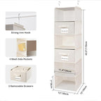 2 Pack 6 Shelves Hanging Closet Organizer - Image 3