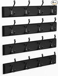 Forbena Black Coat Rack Wall Mount, Coat Hooks Wall Mounted by Forbena