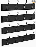 Forbena Black Coat Rack Wall Mount, Coat Hooks Wall Mounted by Forbena
