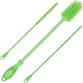 12.5" Silicone Bottle Brush & Straw Cleaner Brush Set | Water Bottle Cleaner by Kitchiny