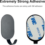 Sticky Adhesive Hooks for Hanging, Stainless Steel Hooks, Key Hooks, Towel Hooks - Image 3