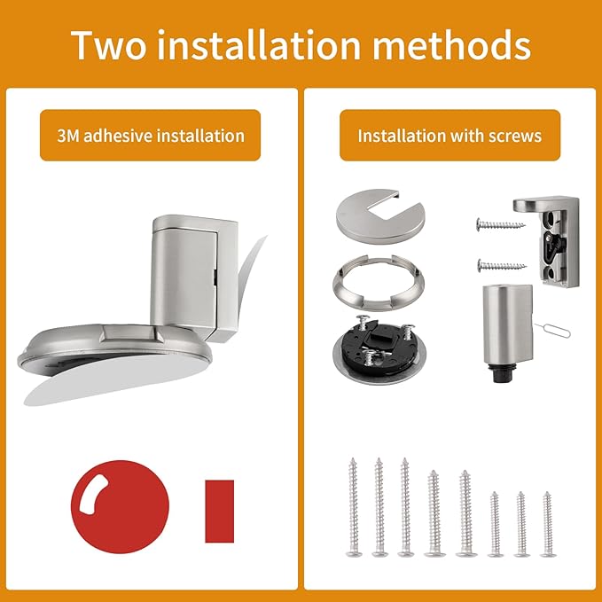 Bak Bo Windproof Door Stoppers 2 Pack Adjustable Bottom of Door Holder Indoor - Image 2
