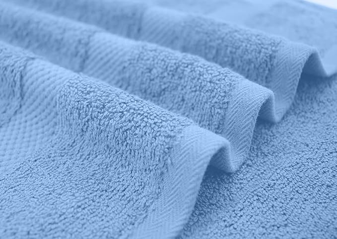 DAN RIVER Bath Towels Set of 4, 27 x 54 Inches, 100% Cotton, Larger & Lighter - Image 6