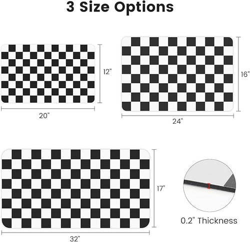 12" x 20" Checkered Dish Drying Mat - Image 2