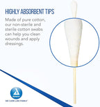Dynarex 6-Inch Sterile Cotton Tipped Applicators - Image 4