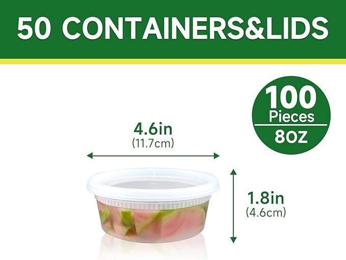 50 Set 8 oz Deli Containers - Image 2