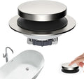 Hibbent 3 in 1 Metal Bathtub Drain Stopper, Universal Pop Up Tub Stopper by Hibbent
