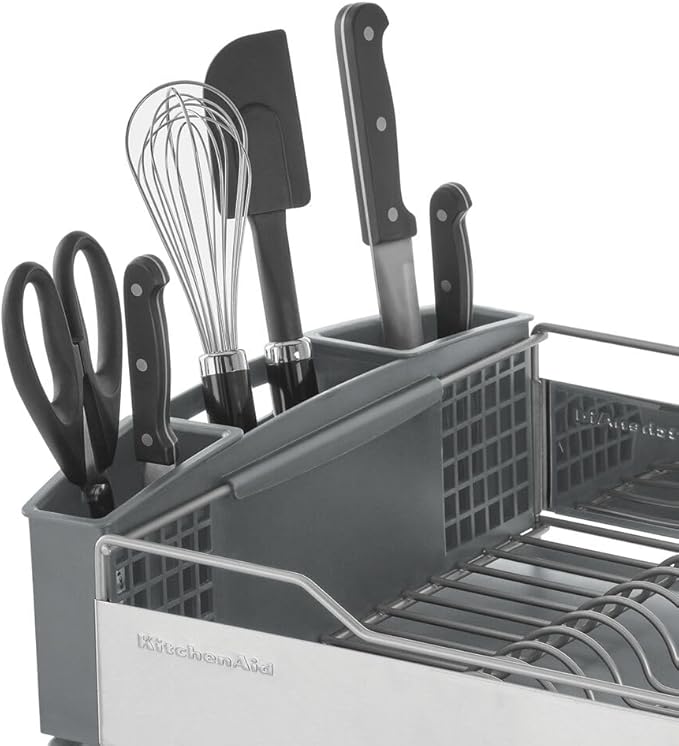 KitchenAid Large Capacity Full Size Rust Resistant Dish Rack - Image 6