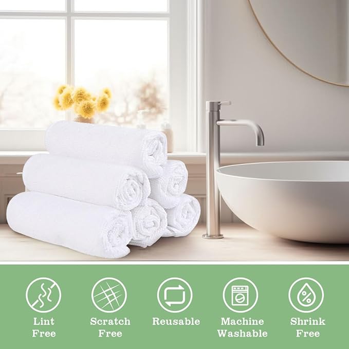 Washcloths - 20 Pack - Face Towels, Highly Soft Wash Cloths and Hand Towels - Image 5