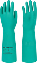 LANON Nitrile Chemical Resistant Gloves, Reusable Heavy Duty Safety Work Gloves by LANONProtection