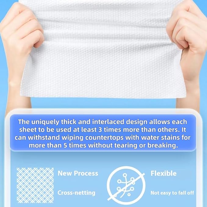 Disposable face towel, MIXUISEE thick and soft face towels, 100% cotton face - Image 7